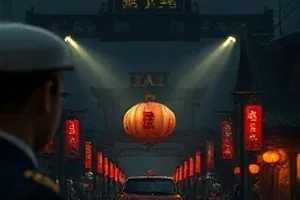 刑侦档案室堆叠卷宗的画面示意，台灯照亮桌面一角