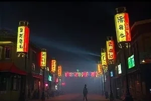 镜像对照的双人剪影剧照示意，左右两侧光线冷暖分明